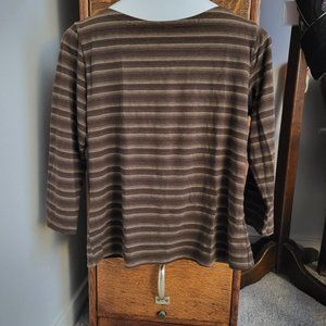 Women's long sleeve striped shirt